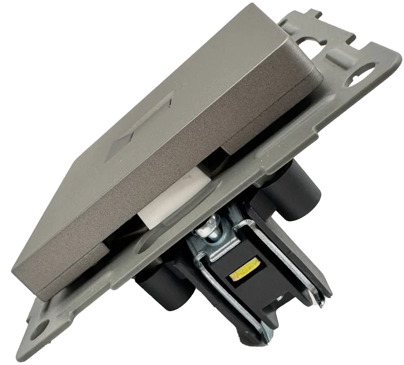 Розетка RJ45 1-я серая Софт-тач
